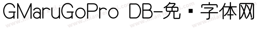 GMaruGoPro DB字体转换